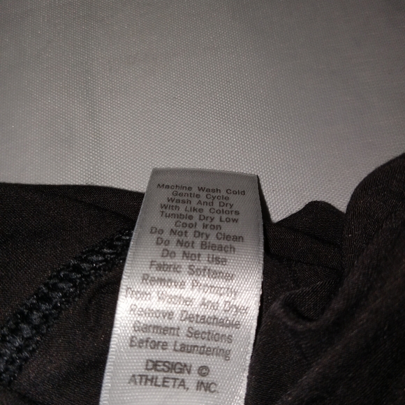 Athleta Black Tank Top Medium - Picture 8 of 9